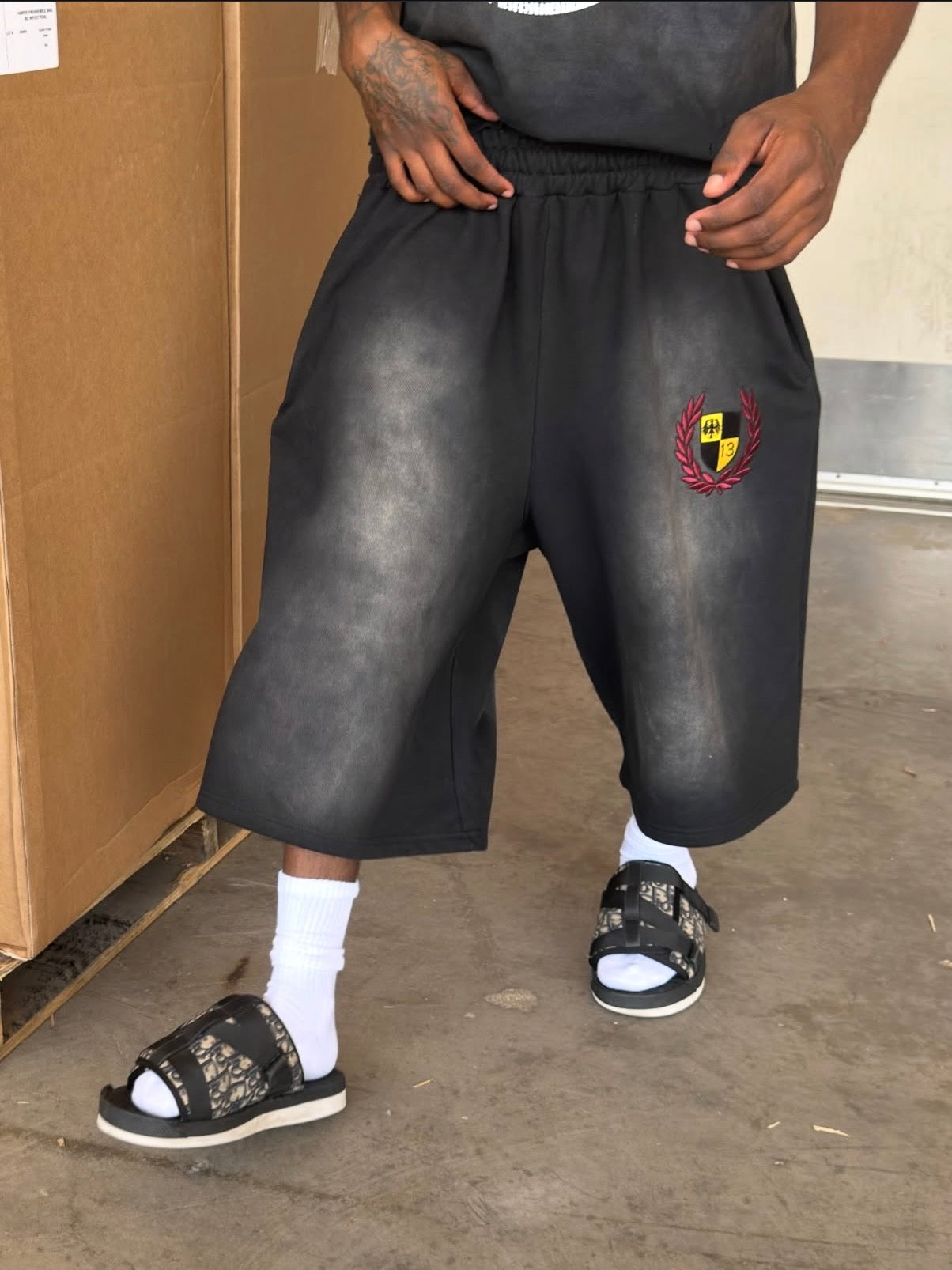 Limited Badge Long Shorts